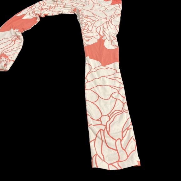 Womens Salt Liko Leggings Sz 1 AOP Hawaiian Tropical Floral Aloha Pink White - Picture 9 of 9